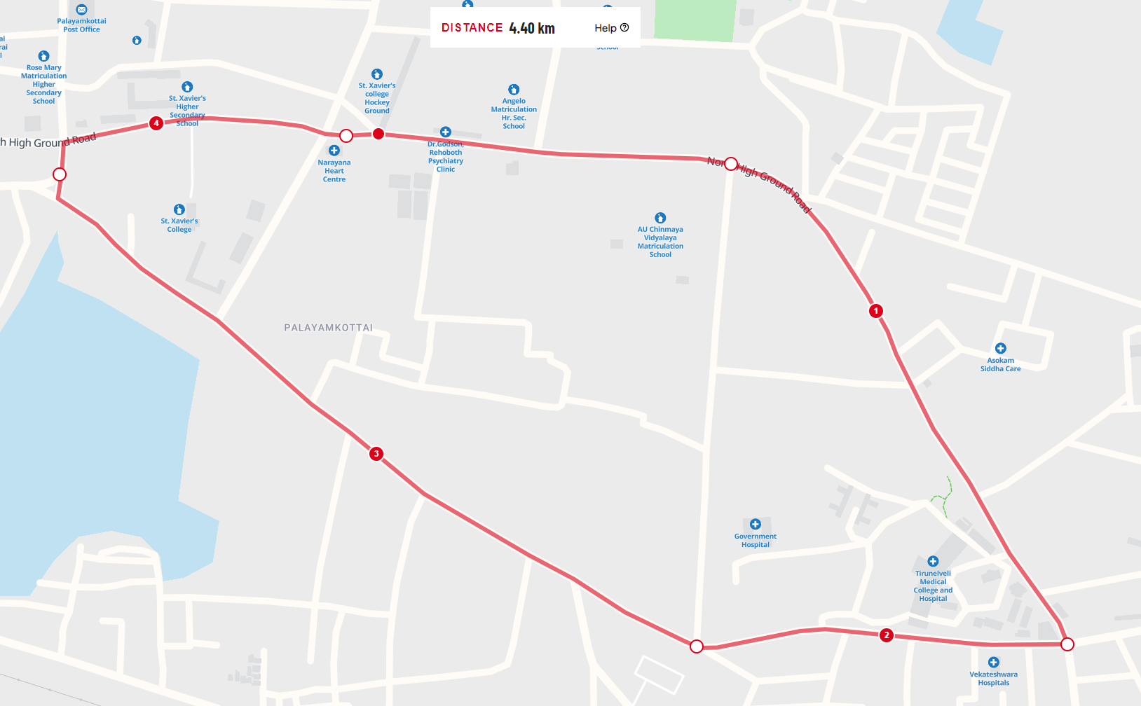 Marathon Route Map